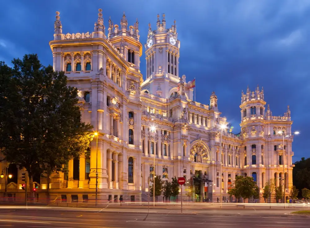Palacio de Cibeles, en Madrid.